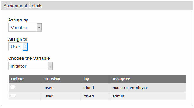 Maestro D8 Conepts Interactive Task Edit Assignment by Variable